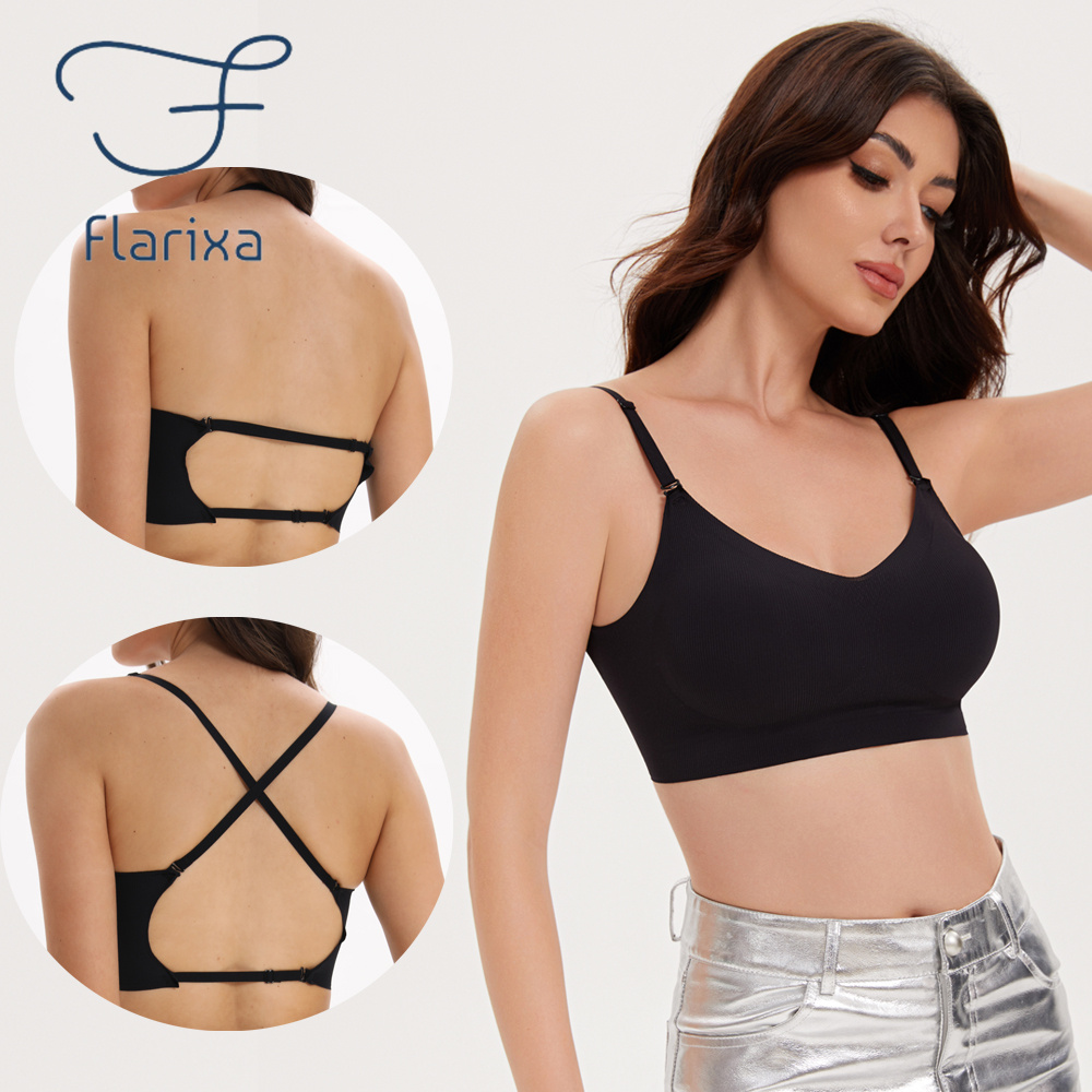 Convertible Bra Multiway - Flarixa-Sujetador sin costuras con espalda baja,